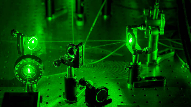 Laser-based characterization of semiconductor materials in Professor Masaru Kuno's lab
